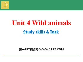 《Wild animals》Study skills&TaskPPT