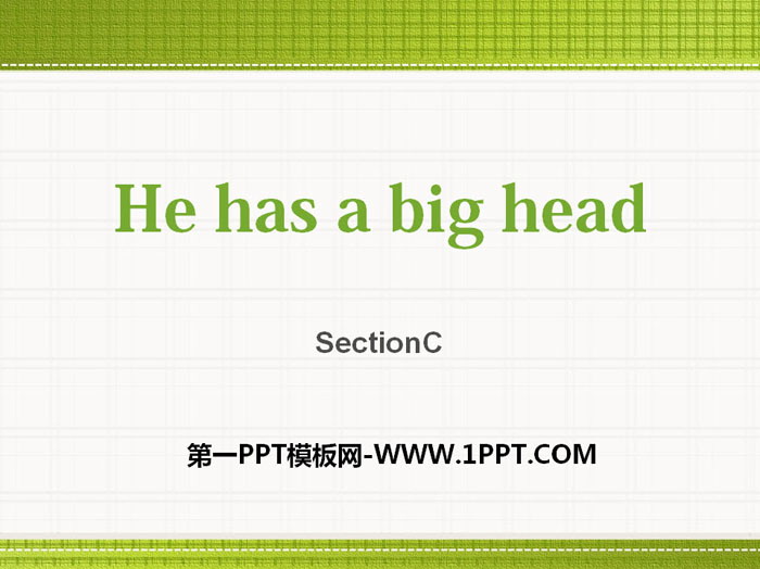 《He has a big head》SectionC PPT