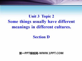 《Some things usually have different meanings in different cultures》SectionD PPT