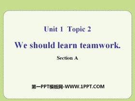 《We should learn teamwork》SectionA PPT