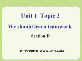 《We should learn teamwork》SectionD PPT