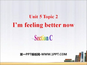 《I/m feeling better now》SectionC PPT