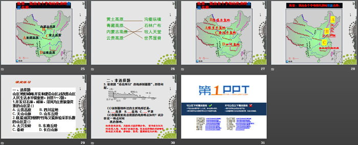 《复杂多样的地形》中华各族人民的家园PPT课件