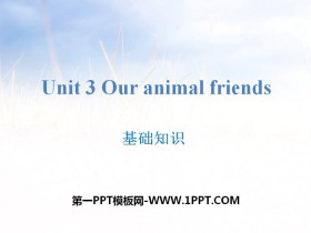 《Our animal friends》基础知识PPT