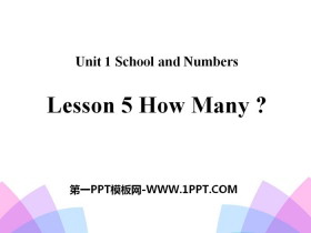 《How Many?》School and Numbers PPT