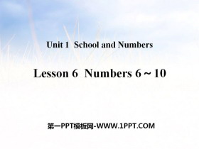 《Numbers6~10》School and Numbers PPT教学课件