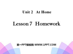 《Homework》At Home PPT