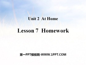 《Homework》At Home PPT教学课件