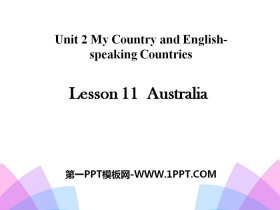 《Australia》My Country and English-speaking Countries PPT