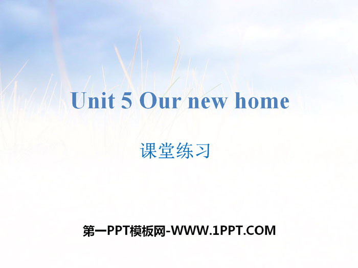 《Our new home》课堂练习PPT