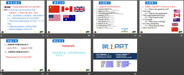 《Maddy\s Family Photos》My Country and English-speaking Countries PPT