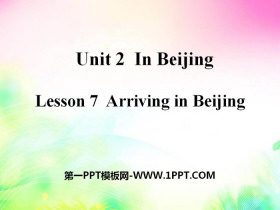 《Arriving in Beijing》In Beijing PPT