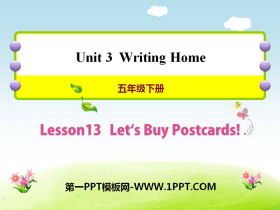 《Let/s Buy Postcards!》Writing Home PPT课件
