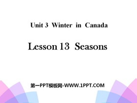 《Seasons》Winter in Canada PPT