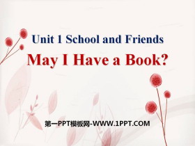 《May I Have a Book?》School and Friends PPT