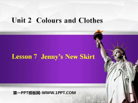《Jenny/s New Skirt》Colours and Clothes PPT