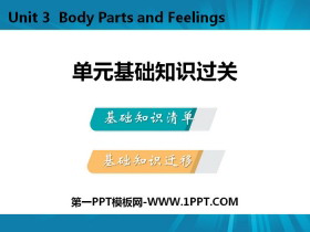 《单元基础知识过关》Body Parts and Feelings PPT