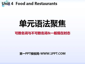 《单元语法聚焦》Food and Restaurants PPT