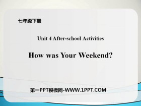 《How Was Your Weekend?》After-School Activities PPT下载