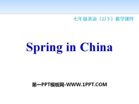 《Spring in china》Seasons PPT教学课件