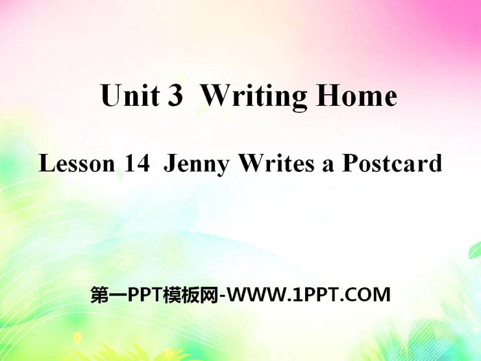 《Jenny Writes a Postcard》Writing Home PPT