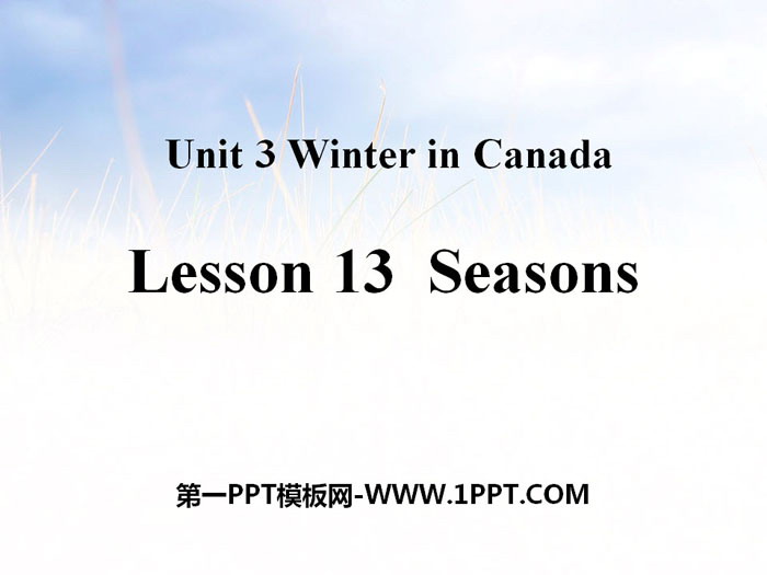 《Seasons》Winter in Canada PPT课件