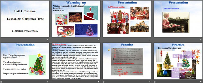 《Chritmas Tree》Christmas PPT课件