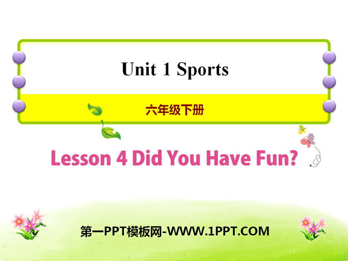 《Did You Have Fun?》Sports PPT课件