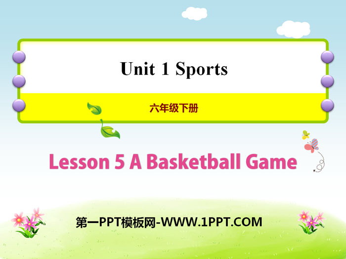 《A Basketball Game》Sports PPT课件