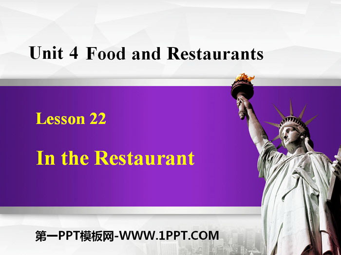《In the restaurant》Food and Restaurants PPT免费课件下载