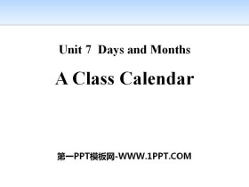 《A Class Calendar》Days and Months PPT免费课件