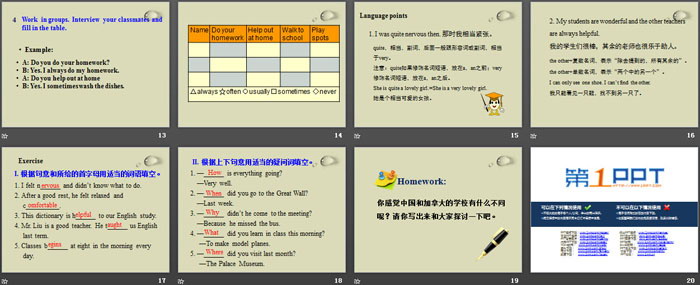 《Teaching in China》School Life PPT