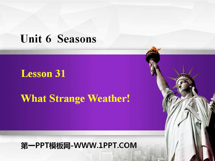 《What Strange Weather!》Seasons PPT课件下载