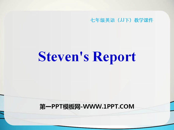 《Steven\s Report》Seasons PPT教学课件