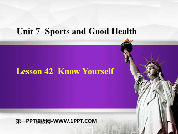 《Know Yourself》Sports and Good Health PPT免费课件