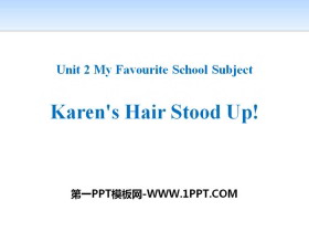 《Karen/s Hair Stood Up!》My Favourite School Subject PPT下载