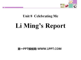《Li Ming/s Report!》Celebrating Me! PPT免费下载