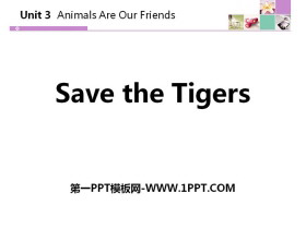 《Save the Tigers》Animals Are Our Friends PPT课件下载