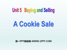 《A Cookie Sale》Buying and Selling PPT