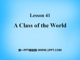 《A Class of the World》Know Our World PPT课件