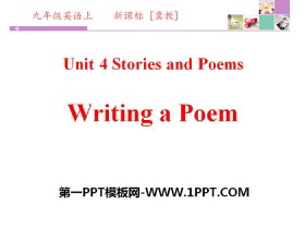 《Writing a Poem》Stories and Poems PPT课件