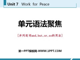 《单元语法聚焦》Work for Peace PPT