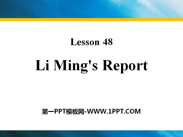 《Li Ming\s Report!》Celebrating Me! PPT课件