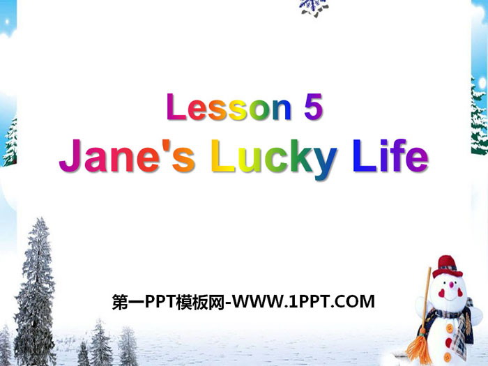 《Jane\s Lucky Life》Stay healthy PPT