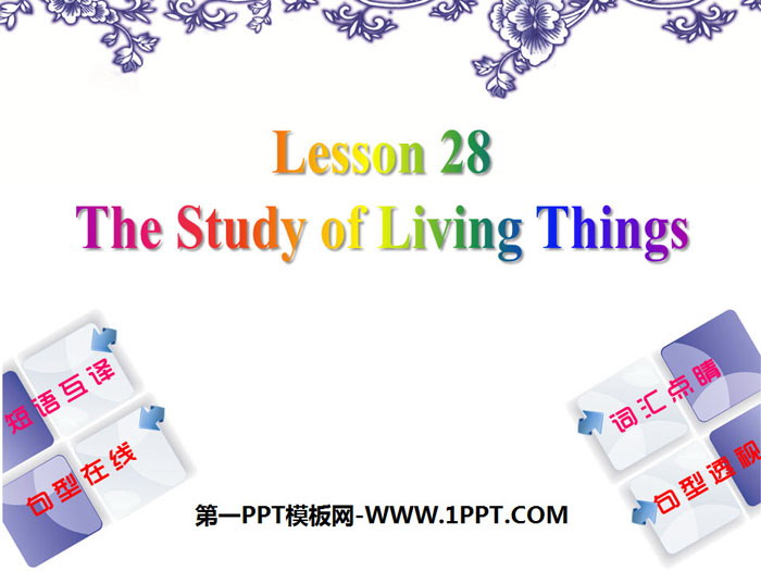 《The Study of Living Things》Look into Science! PPT