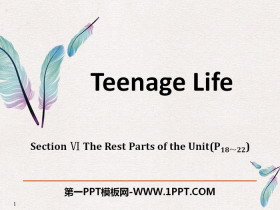 《Teenage Life》The Rest Parts of the Unit PPT