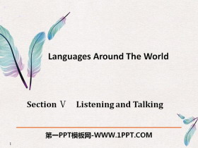 《Languages Around The World》Listening and Talking PPT
