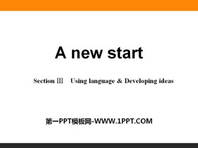 《A new start》Section ⅢPPT