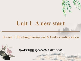 《A new start》Section ⅠPPT课件