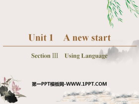 《A new start》Section ⅢPPT课件